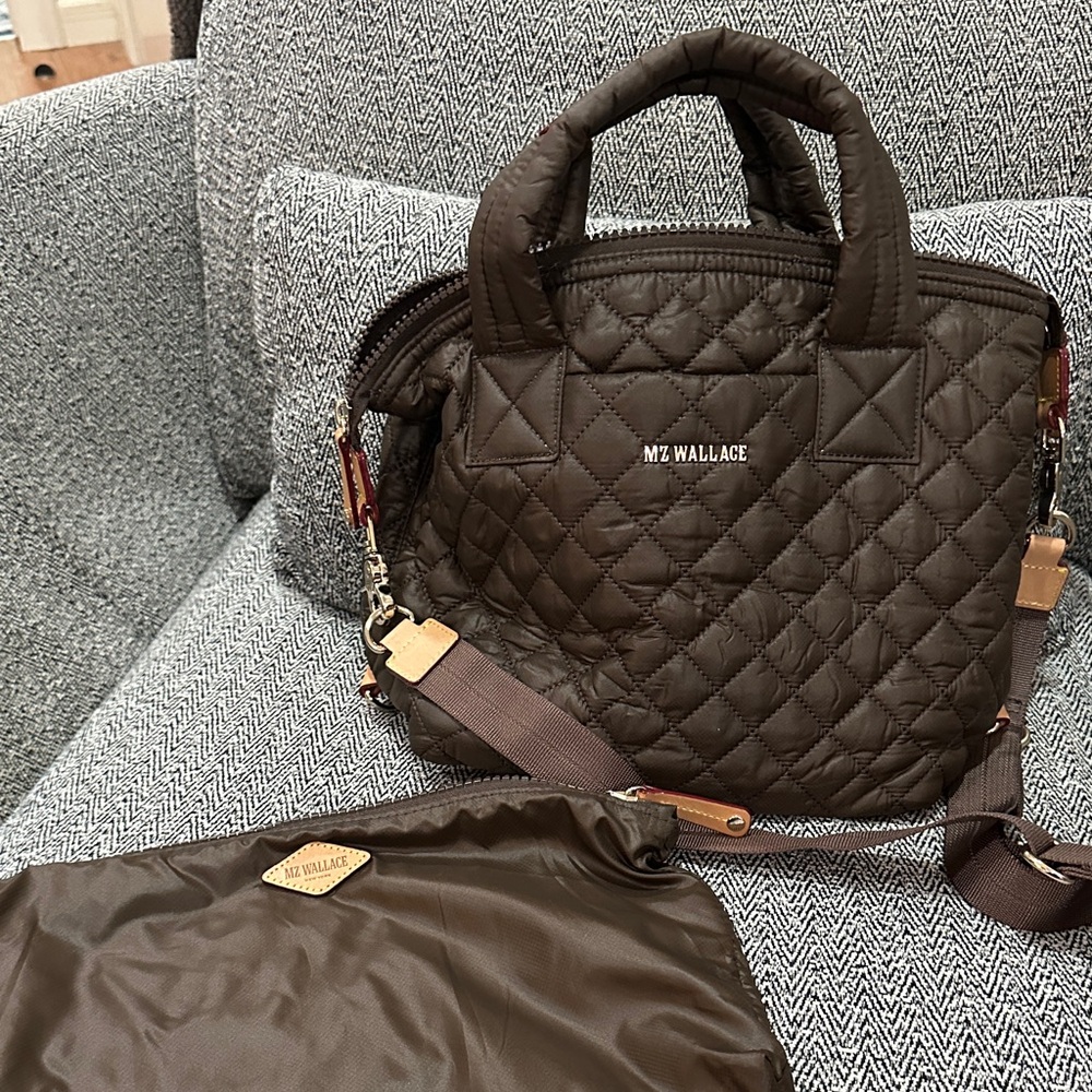 Mz Wallace small Sutton color walnut
